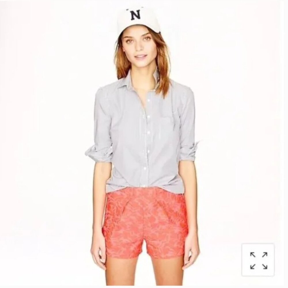 J. Crew Women’s Shorts in Coral Jacquard 12